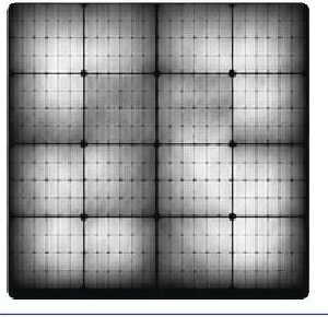 Electroluminescence scan of a PV module